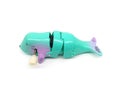 Blue seal plastic toy. Royalty Free Stock Photo