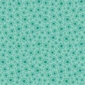 Blue seamless floral pattern