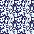 Blue seamless Leopard Fur Pattern Royalty Free Stock Photo