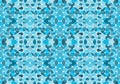 Blue seamless mosaic pattern. Abstract geometric background with triangles and circles for wallpaper and other applications. Royalty Free Stock Photo