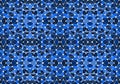 Blue seamless mosaic pattern. Abstract geometric background with triangles and circles for wallpaper and other applications. Royalty Free Stock Photo