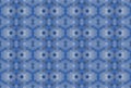 Blue seamless mosaic pattern. Abstract hexagon background for wallpaper, backdrop, illustration and other applications. Vector.