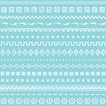 Blue seamless pattern with abstract ornament. Hand drawn texture. Vector illustration. Royalty Free Stock Photo