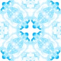 Blue seamless pattern. Artistic delicate soap bubb