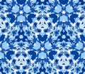 Blue seamless pattern. Seamless pattern composed of color abstract elements located on white background. Royalty Free Stock Photo
