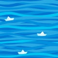 Blue seamless sea background.