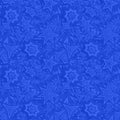Blue seamless star pattern background Royalty Free Stock Photo