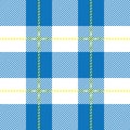 Blue seamless tartan plaid Royalty Free Stock Photo