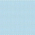 Blue seamless wavy line pattern, stylish design