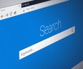 Close-up of Web Browser with secure address bar and search field bar Royalty Free Stock Photo