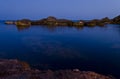 Blue seas in Ghar Lapsi - Malta Royalty Free Stock Photo