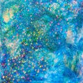 Blue Seascape Glitter Design