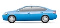Blue sedan car. Royalty Free Stock Photo