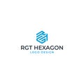 RGT OR RTG HEXAGON Royalty Free Stock Photo