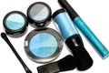 Blue set for make-up Royalty Free Stock Photo