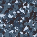 Blue shadow seamless camo Royalty Free Stock Photo