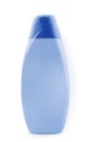 Blue shampoo bottle isolated on white Royalty Free Stock Photo