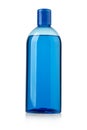 Blue shampoo bottle isolated on white Royalty Free Stock Photo