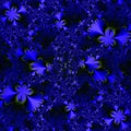 Blue Shapes in Space Royalty Free Stock Photo