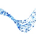 Blue Shards Waveform Royalty Free Stock Photo