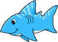 Blue Shark Vector Royalty Free Stock Photo