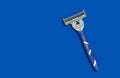 Blue shave razor