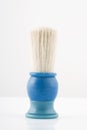 Blue shaving brush Royalty Free Stock Photo