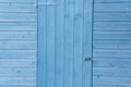 Blue shed door Royalty Free Stock Photo