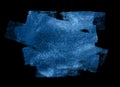 blue shimmer stroke isolated on black background