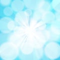 Blue Shining Background with sunburst Royalty Free Stock Photo