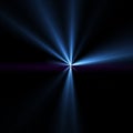 Blue shining objects in the dark. Staburst. Abstract illustration with glowing blurred lights. Background with shining flares Royalty Free Stock Photo