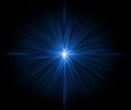 Blue shining Star Royalty Free Stock Photo