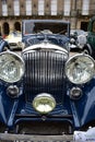 Blue Shiny Classic Car.