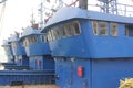 The blue ship control room