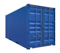 Blue shipping container Royalty Free Stock Photo