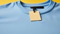 Blue shirt on coathanger with label perfect for business attire generated by AI