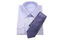 Blue shirt with tie Royalty Free Stock Photo