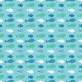 Blue Shoal of Fish Stripes Royalty Free Stock Photo