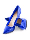 Blue shoes Royalty Free Stock Photo