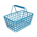 Blue shop basket