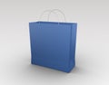 Blue shopping bag Royalty Free Stock Photo