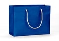 Blue shopping bag. Royalty Free Stock Photo