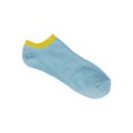 Blue short sport sock isolated Royalty Free Stock Photo