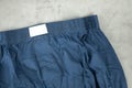 The blue shorts Royalty Free Stock Photo