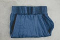 The blue shorts Royalty Free Stock Photo
