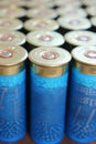 Blue shotgun cartridges