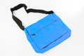 Blue Shoulder bag isolate Royalty Free Stock Photo