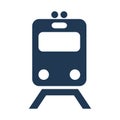 Metro train, underground transport vector icon flat isolated illustration Royalty Free Stock Photo