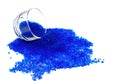 Blue silica gel ,moisture adsorbing Royalty Free Stock Photo