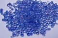 blue silica gel ,moisture adsorbing Royalty Free Stock Photo